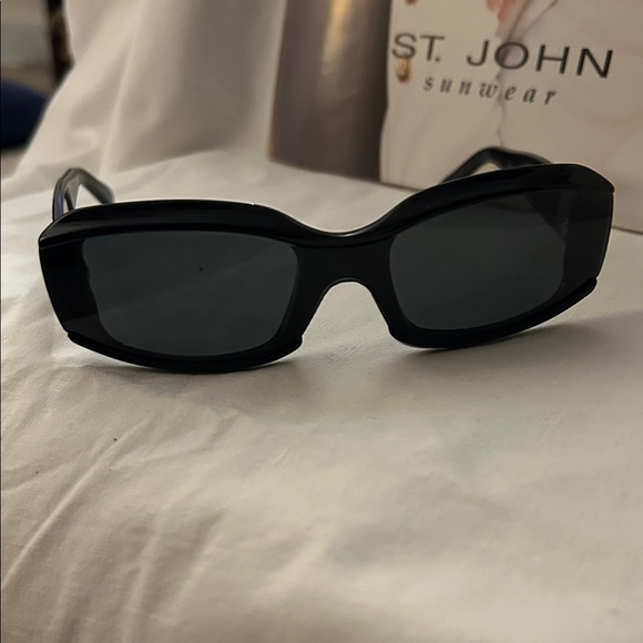 St. John Sleek Black Sunglasses - Picture 2 of 4